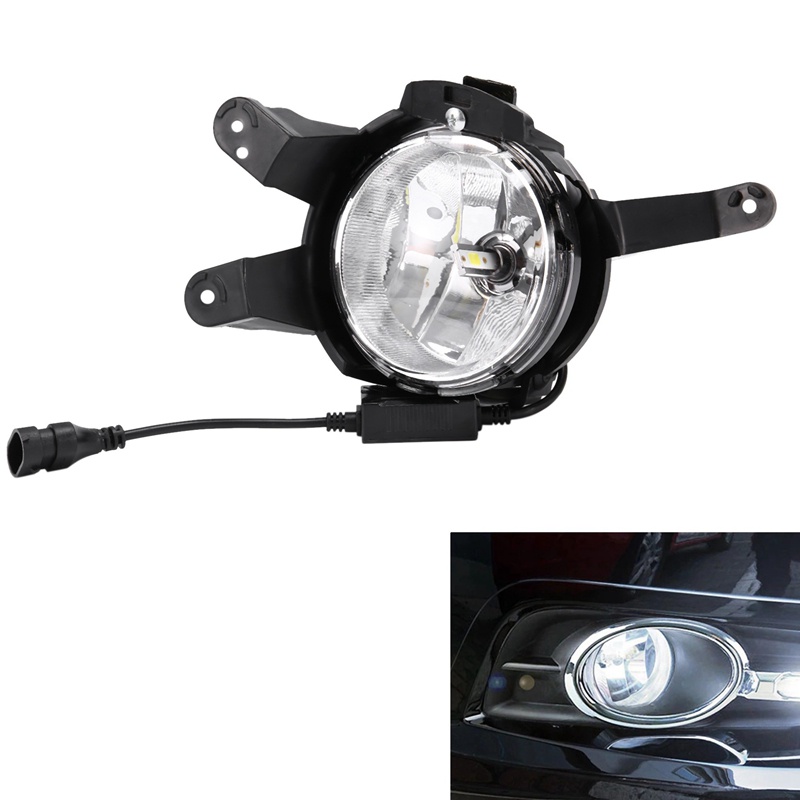 1 Cặp Đèn LED Sương Mù Chạy Ban Ngày Bằng ABS Màu Đen Gắn Cản Trước Xe Hơi Chevrolet Cruze 2009-2014