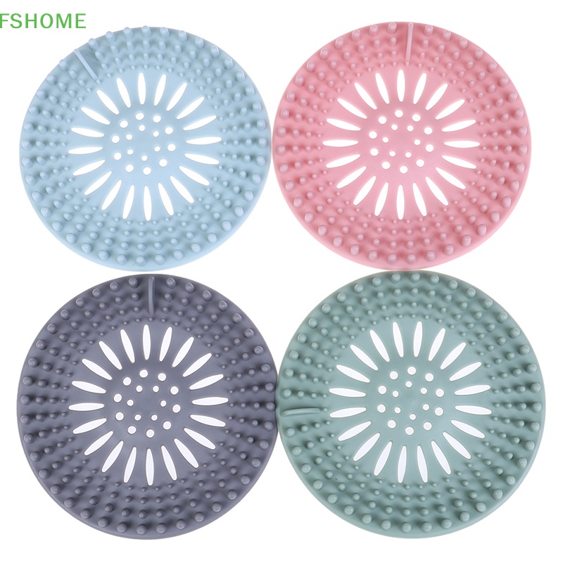 Nắp Đậy Chặn Tóc Bằng Silicone Cho Ống Thoát Nước Bồn Rửa