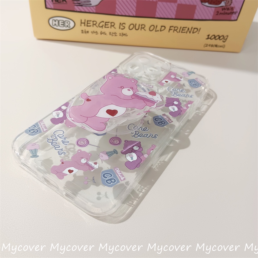 Ốp Điện Thoại Silicone Mềm Chống Sốc In Hình Gấu Cho iPhone 11 12 13 14 Pro Max X Xr Xs 8 7 6 Plus SE 2020