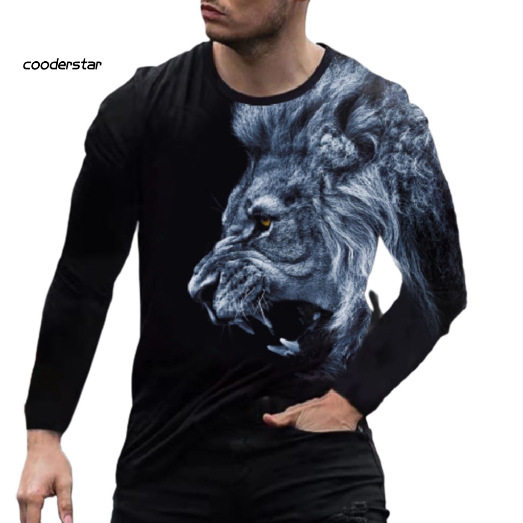 Áo Thun Nam Dáng Rộng In Hình Báo Đen Phong Cách Hip hop Cá Tính