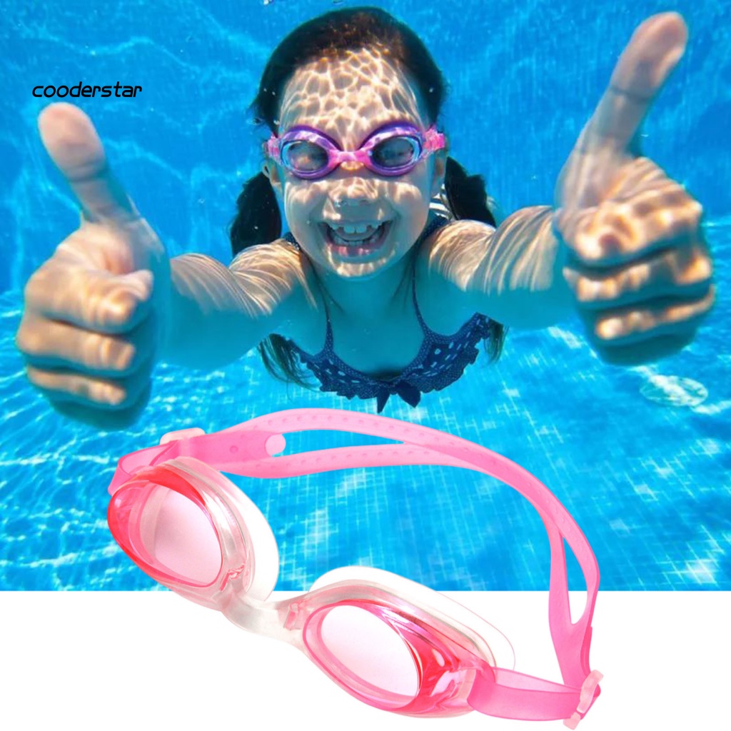 Kính Bơi Chống Tia UV Chống Nước Có Dây Đeo Co Giãn Tốt Tiện Dụng Cho Bé