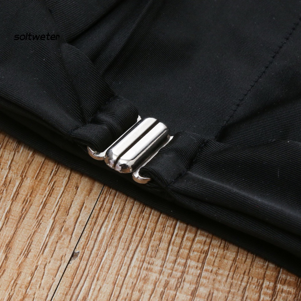 Bộ Đồ Bơi 2 Mảnh Không Tay Lưng Cao Màu Sắc Đơn Giản Cho Nữ