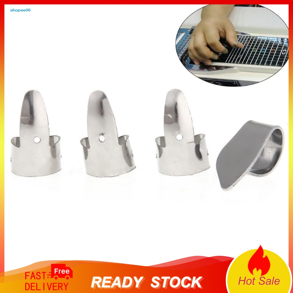 Bộ 4 Miếng Gảy Đàn Guitar Bằng Thép Không Gỉ