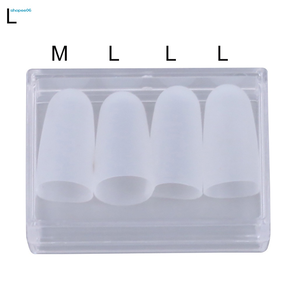 Bộ 4 Vỏ Bọc Ngón Tay Trái Bằng Silicon Siêu Mỏng Dùng Chơi Guitar