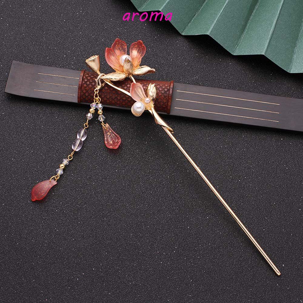 AROMA Trâm Cài Tóc Đính Hạt Ngọt Ngào Cho Cô Dâu