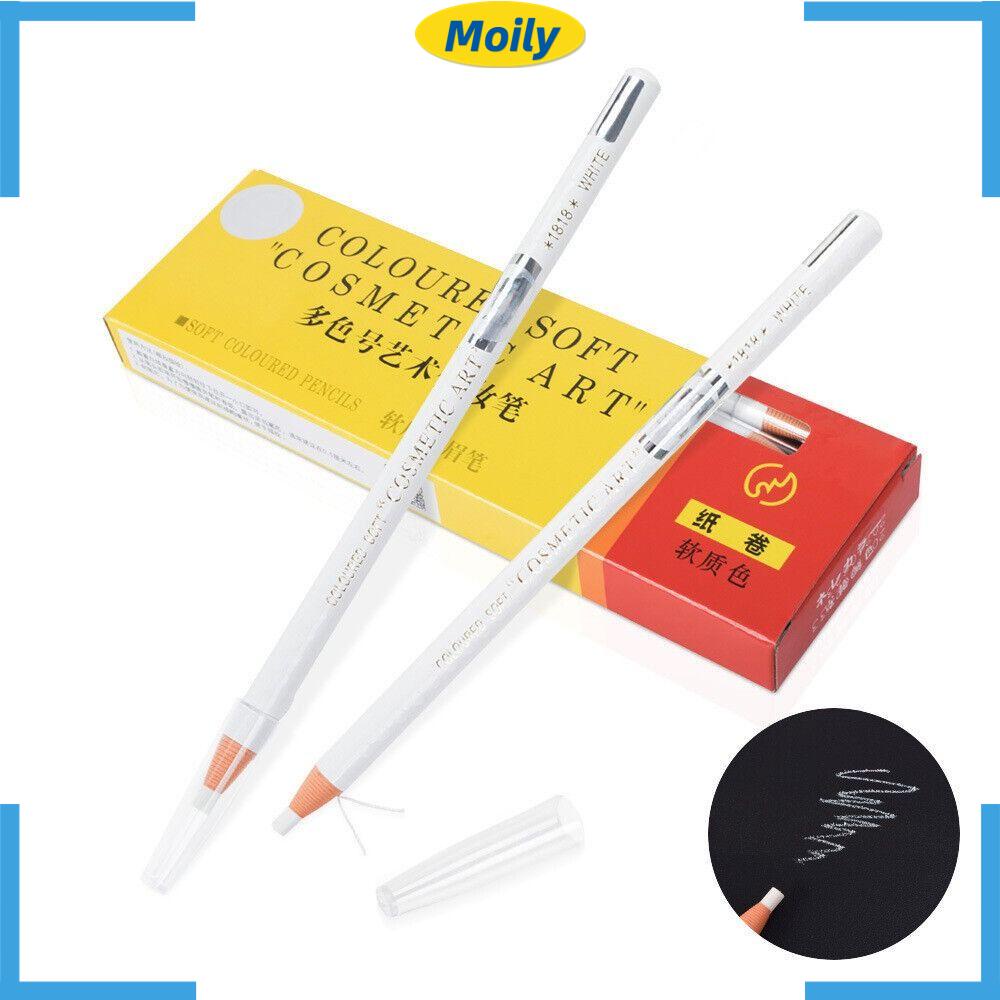 MOILYVN Bút Kẻ Mắt / Lông Mày Màu Trắng Chống Thấm Mồ Hôi Không Nhòe Cho Nữ