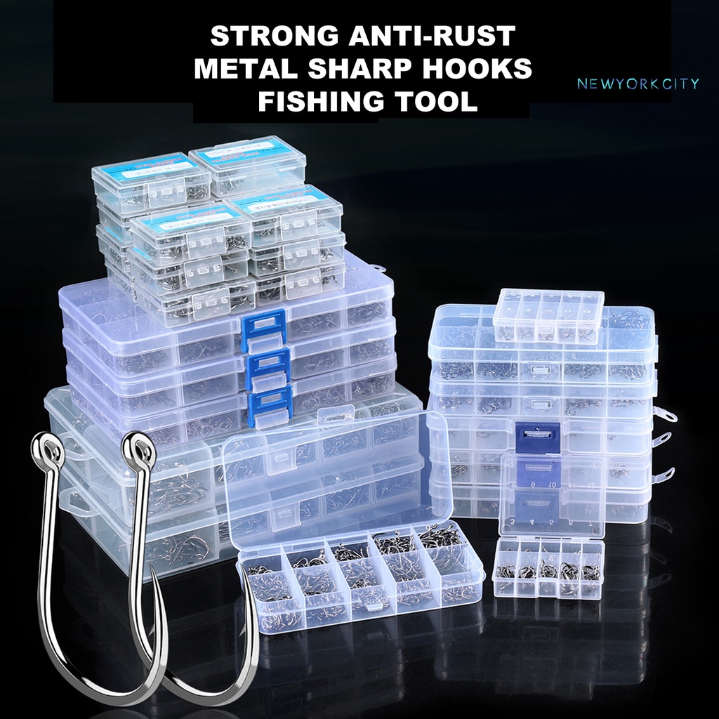 Hộp Móc Câu Cá NY-1 Bằng Kim Loại Sắc Bén Chống Rỉ