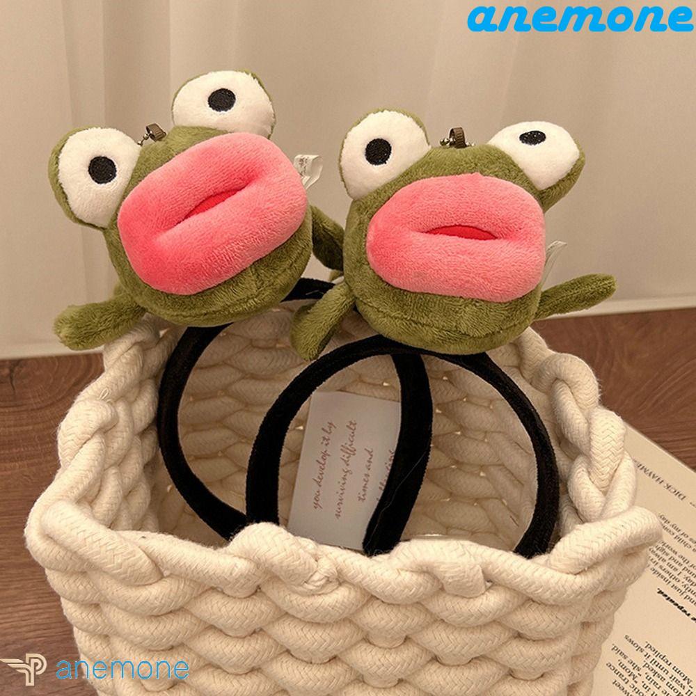 ANEMONE Băng Đô Cài Tóc Trang Điểm / Rửa Mặt Hình Ếch Dễ Thương Vui Nhộn Chống Trượt Thích Hợp Làm Quà Tặng Cho