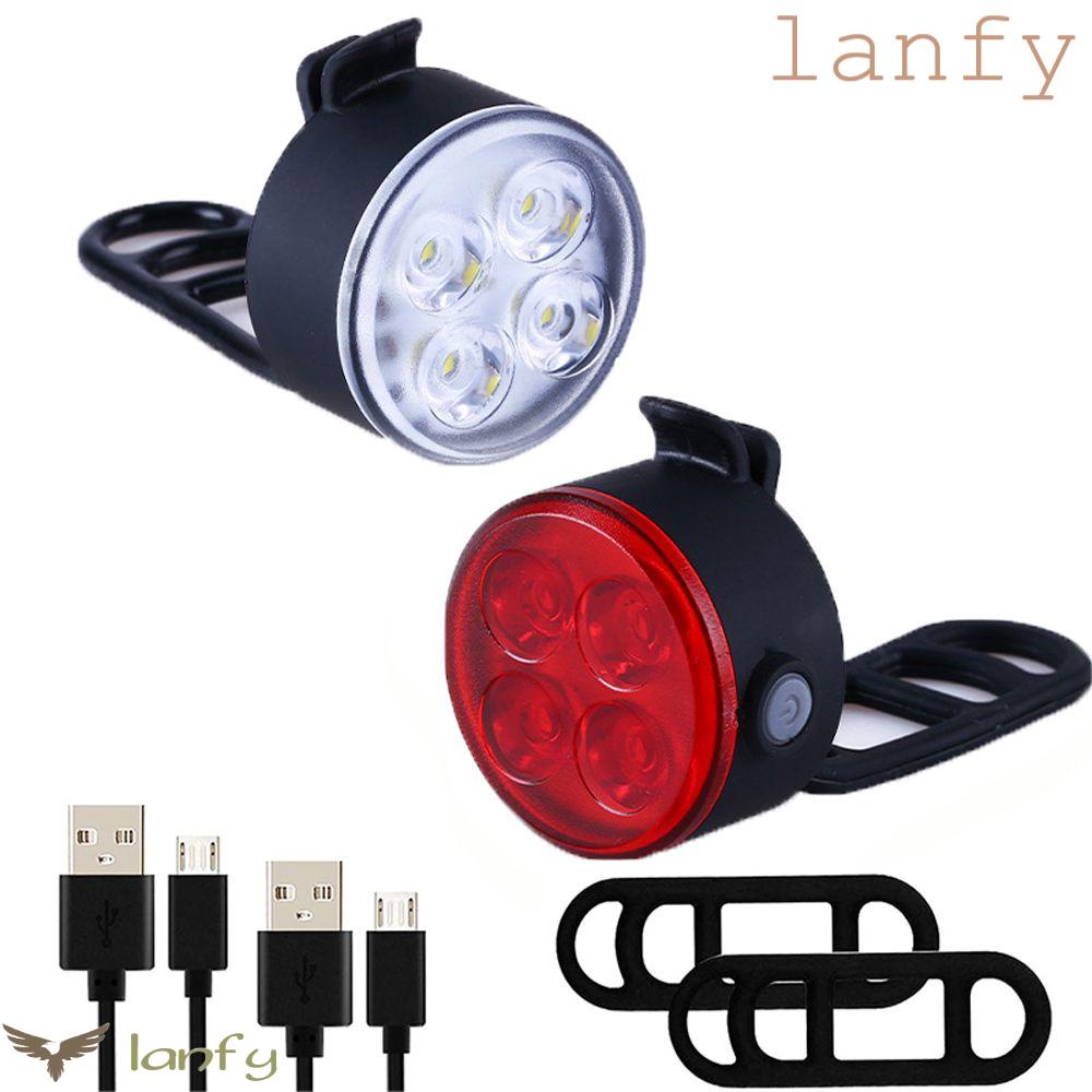 LANFY Đèn LED Gắn Đuôi Xe Đạp Leo Núi Chống Thấm Nước