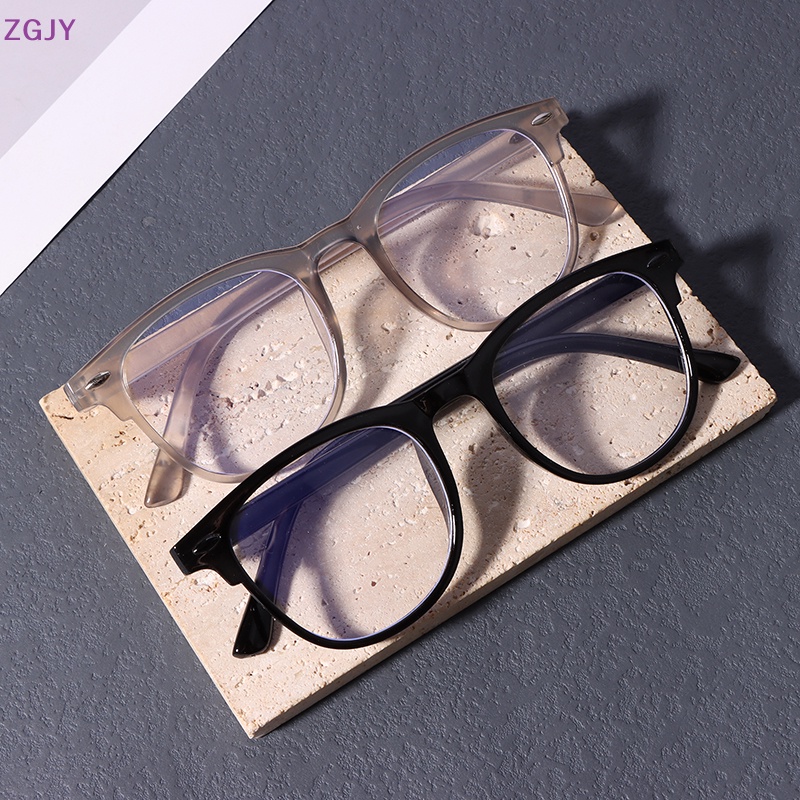 Mắt Kính Gọng Tròn Trong Suốt Siêu Nhẹ Chống Bức Xạ Thời Trang Cho Nam Và Nữ Mới