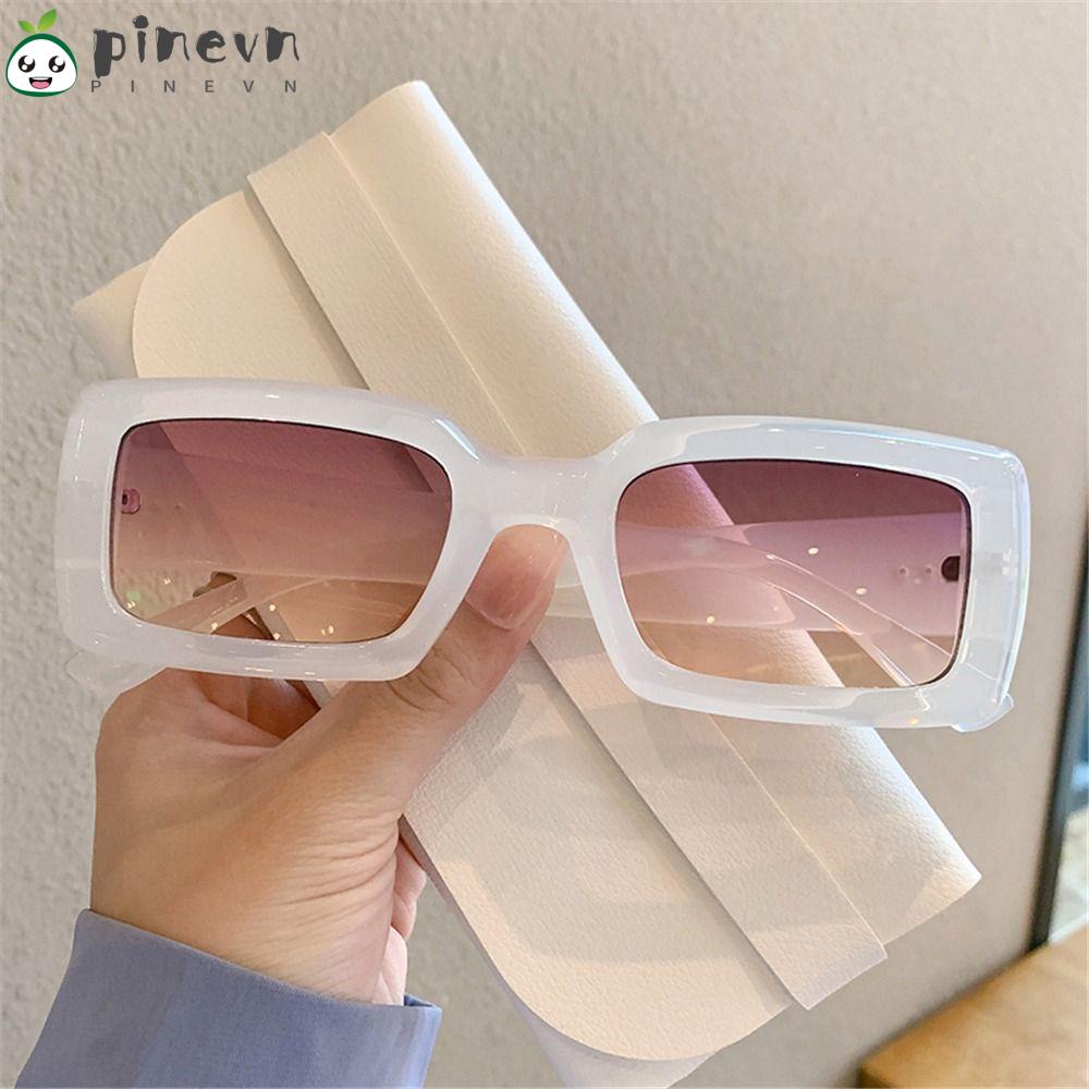 PINEVN Kính Mát Hình Chữ Nhật Màu Sắc Ngọt Ngào Thời Trang