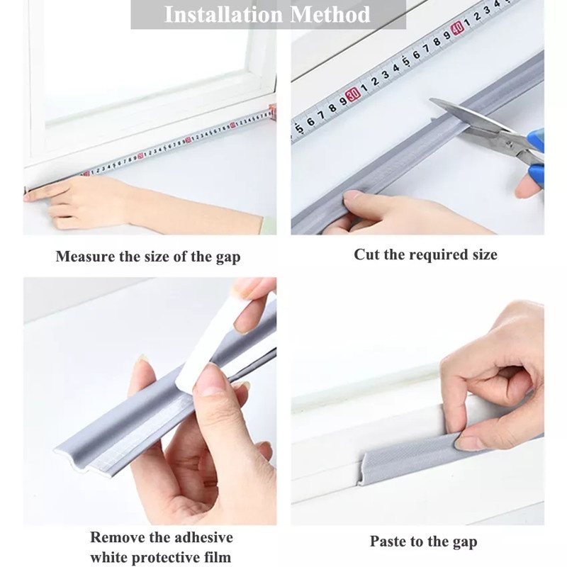 Dải Cao Su Dán Viền Cửa Sổ Chống Va Chạm / Chống Gió / Tiếng Ồn Tiện Dụng