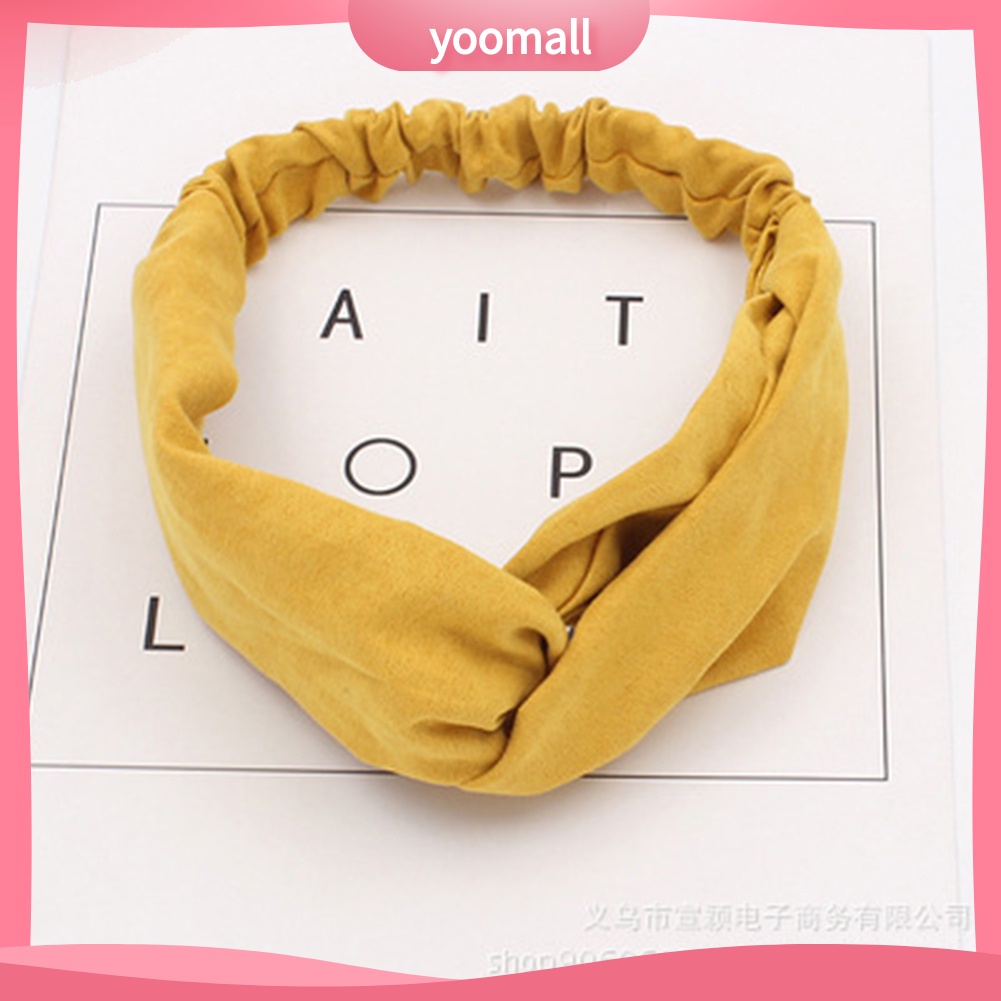 Băng Đô Cài Tóc Bằng Vải Màu Sắc Ngọt Ngào Cho Nữ