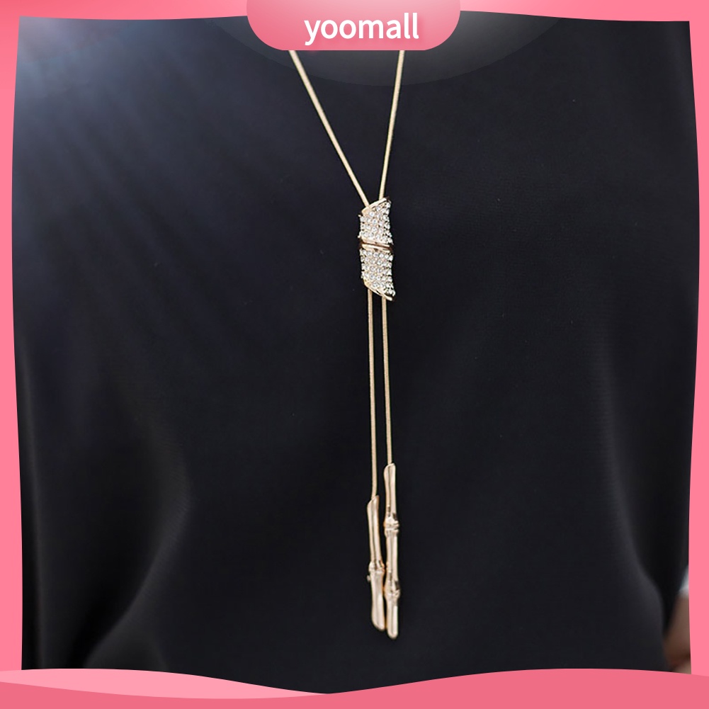 Dây Chuyền Mặt Núm Tua Thắt Tre Thời Trang Cho Nữ