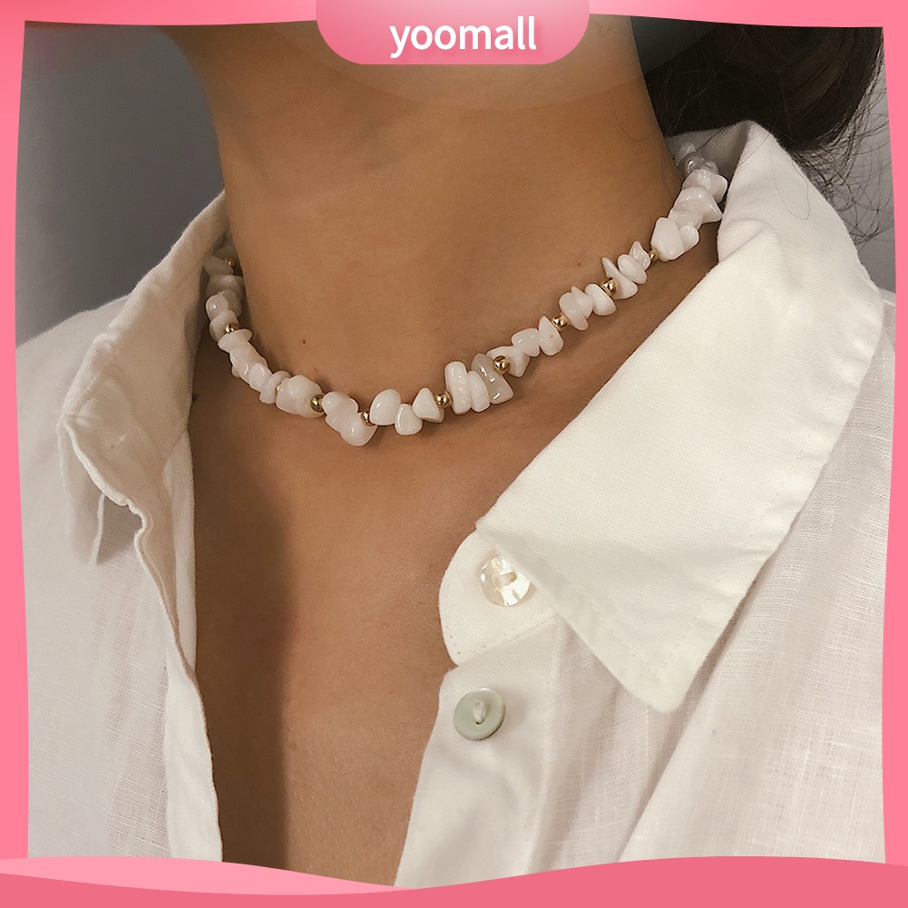 Vòng Cổ Choker Đính Đá Phong Cách Bohemian Thời Trang Đi Biển Mùa Hè Dành Cho Nữ
