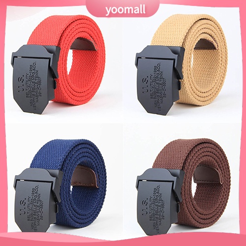 Thắt Lưng Màu Trơn Khóa Cài Thời Trang Thường Ngày Cho Nam
