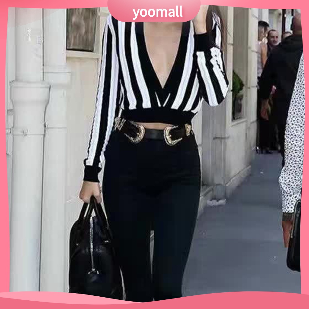 Thắt Lưng Giả Da Phối Đầm Jean Phong Cách Vintage Thời Trang Cho Nữ