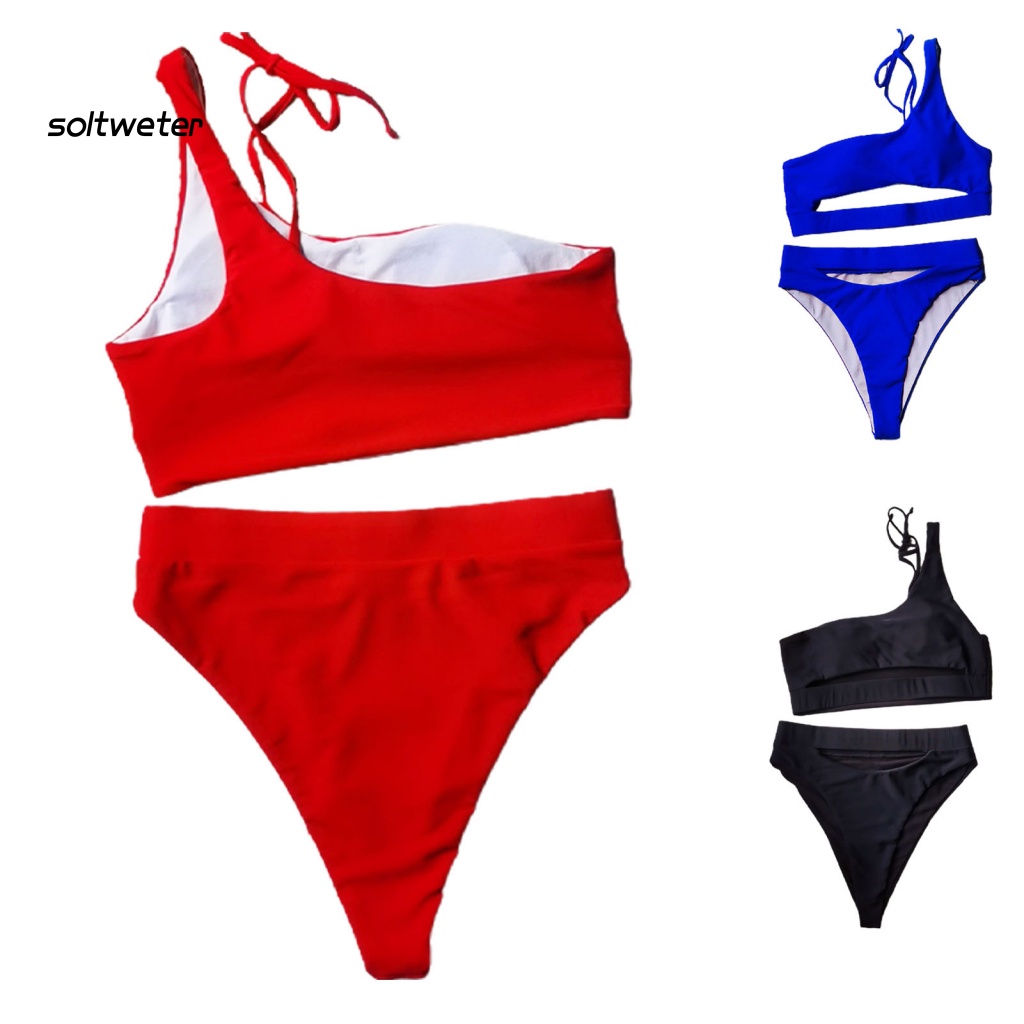 Bộ Đồ Bơi Một Mảnh Lưng Cao Khoét Vai Gợi Cảm Cho Nữ