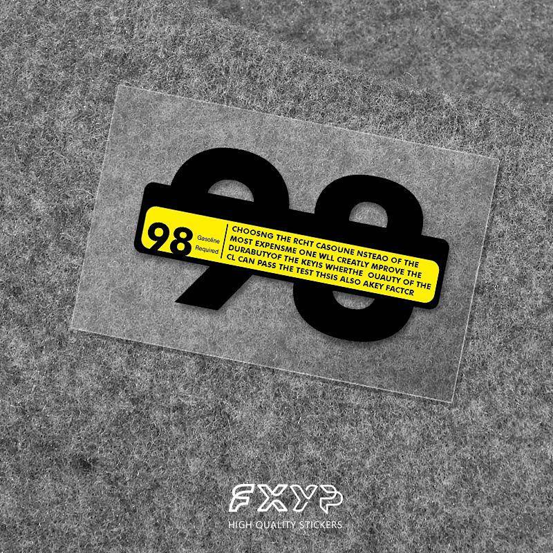 Automotive Fuel Tank Cap Car Stickers Modification Fuel Tank Cap Sticker Racing Gasoline Fuel 929598 Label Warning Decorative Sticker Cute stickers Car fuel tank cap decoration