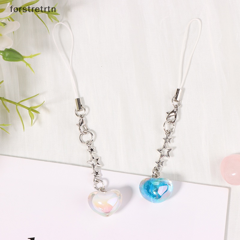 Dây Đeo Điện Thoại In Hình Ngôi Sao / Trái Tim Y2K Dễ Thương