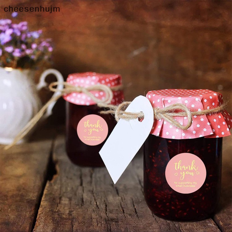 Bộ 500 Miếng Dán Hình Tròn In Chữ Thank You Độc Đáo Trang Trí Sổ Tay / Quà Cưới