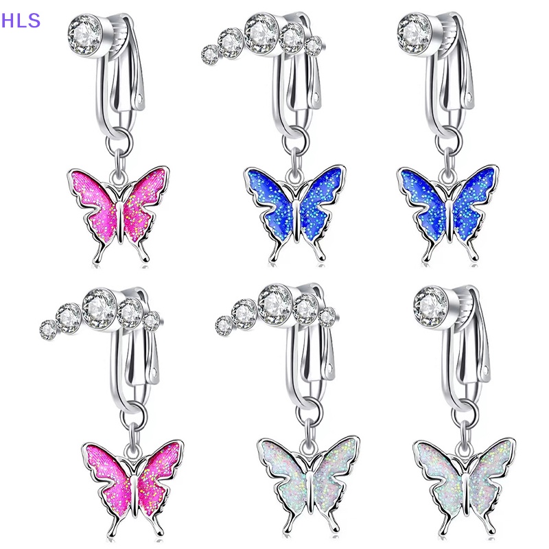 [HLS] Khuyên Rốn Hình Bướm Giả Dạng Kẹp Rốn / Rốn / Rốn