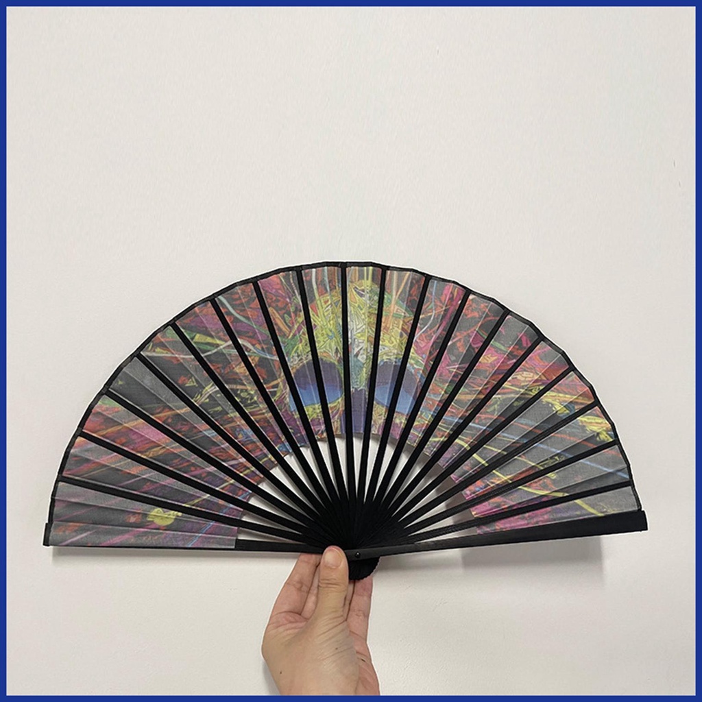 Quạt Gấp Cầm Tay Chất Liệu Tre Và Vải Satin Dùng Cho Tiệc Cưới