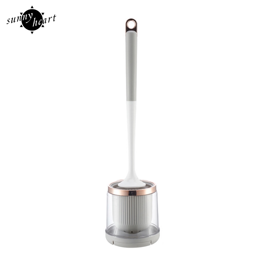 1 Bộ Bàn Chải Vệ Sinh Toilet Với Giá Đỡ Có Thể Hung On The Wall Hoặc Đặt Trên Sàn Nhà Linh Hoạt Tiện Dụng Cho Phòng Tắm