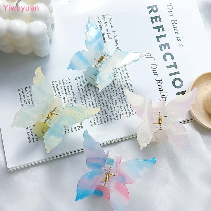 < Yiwuyuan > Kẹp Tóc Bướm Retro Phụ Kiện Tóc Thắt Bím Mới
