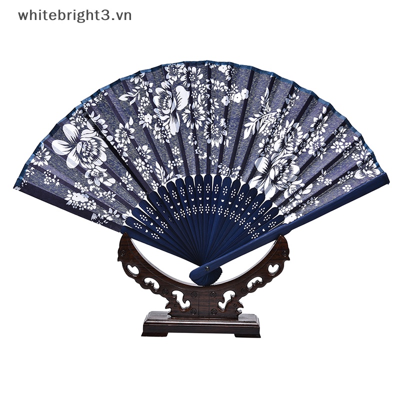 * Beauty * Quạt Múa Cầm Tay Bằng Tre + Giấy Gấp Kiểu Retro Trung Hoa Mùa Hè Trang Trí Quà Tặ