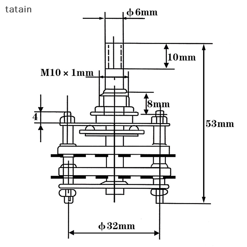 Bộ Chuyển Đổi KCZ 2 Cực 6 / 7 / 8 / 9 / 10 / 11 4 Cực 3 / 5 Có Nắp Xoay Tiện Dụng