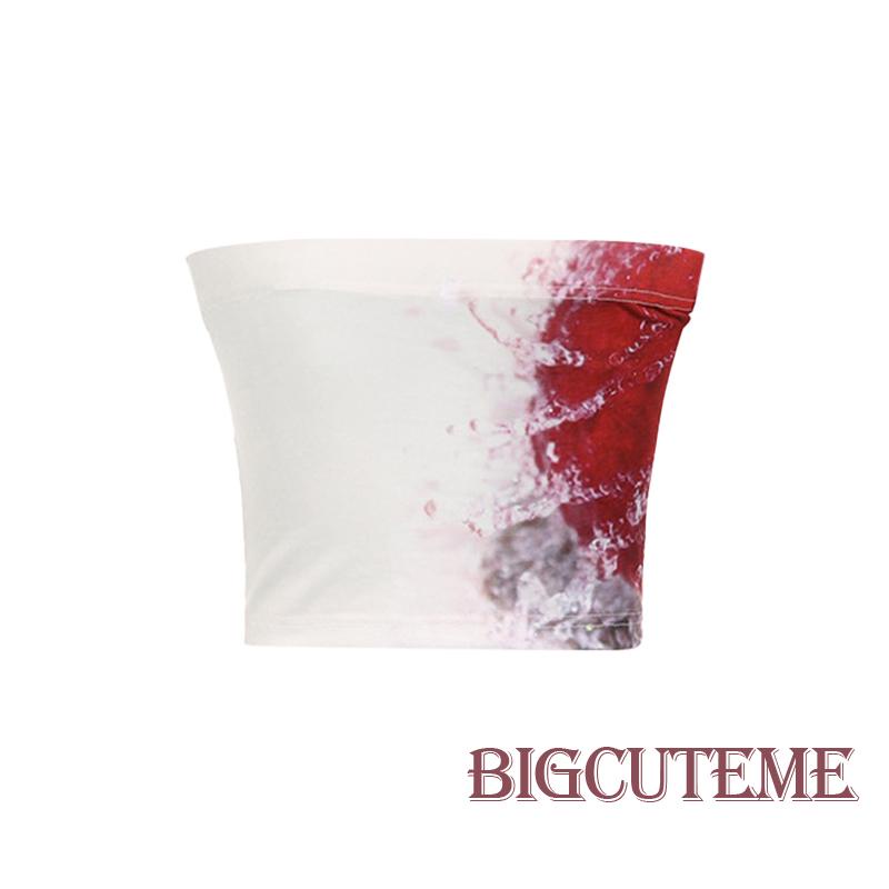 Áo Lửng Không Tay In Chữ Thời Trang Quyến Rũ Cho Nữ