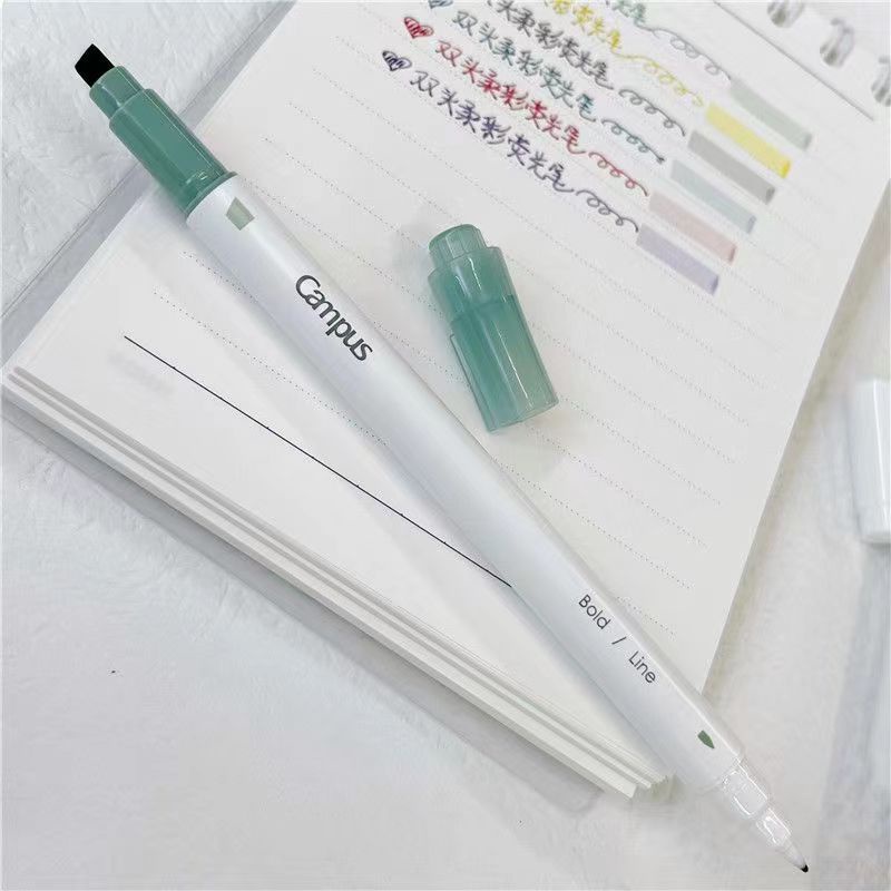 Bút Đánh Dấu Hai Đầu Màu Sắc Pastel Xinh Xắn
