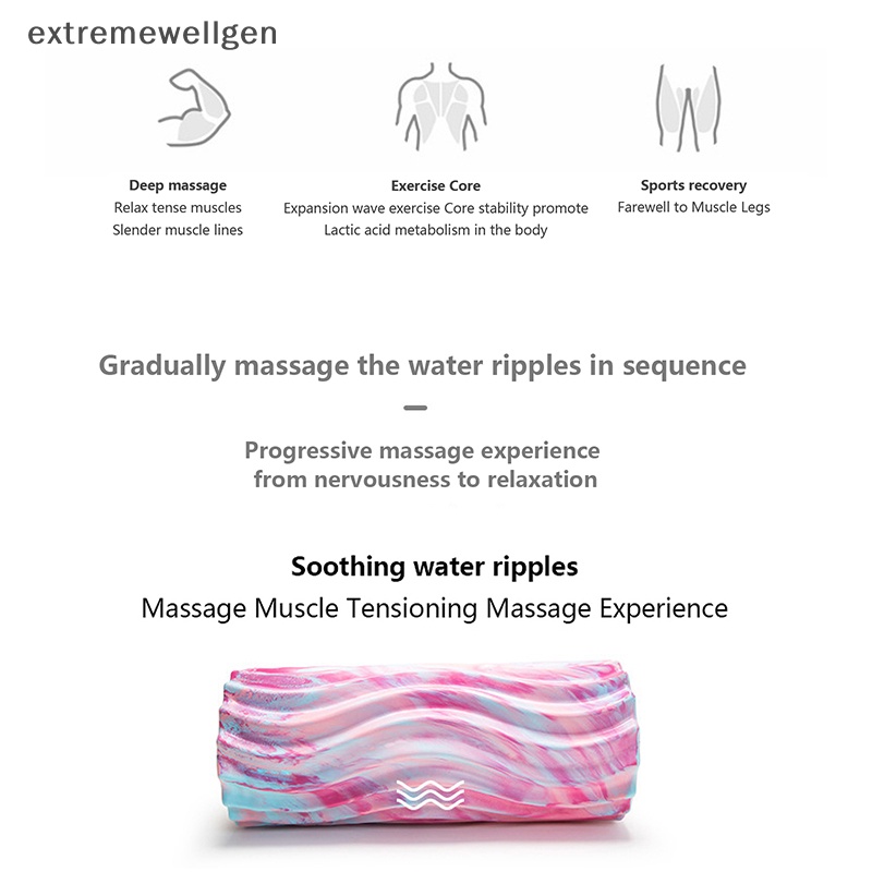 [Cực Tốt] Thanh Lăn Xốp Eva Họa Tiết Rằn Ri Hỗ Trợ Tập Yoga