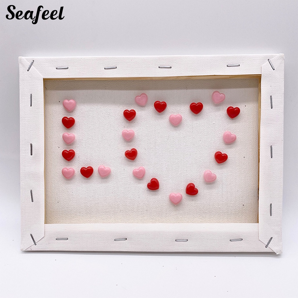 Set 50 Ghim Ghim Cài Ảnh Hai Màu Sắc Hình Trái Tim Chắc Chắn