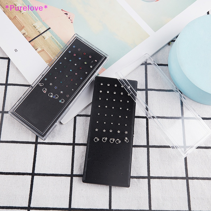 Set 40 Khuyên Mũi Đính Đá Cá Tính Thời Trang Mới