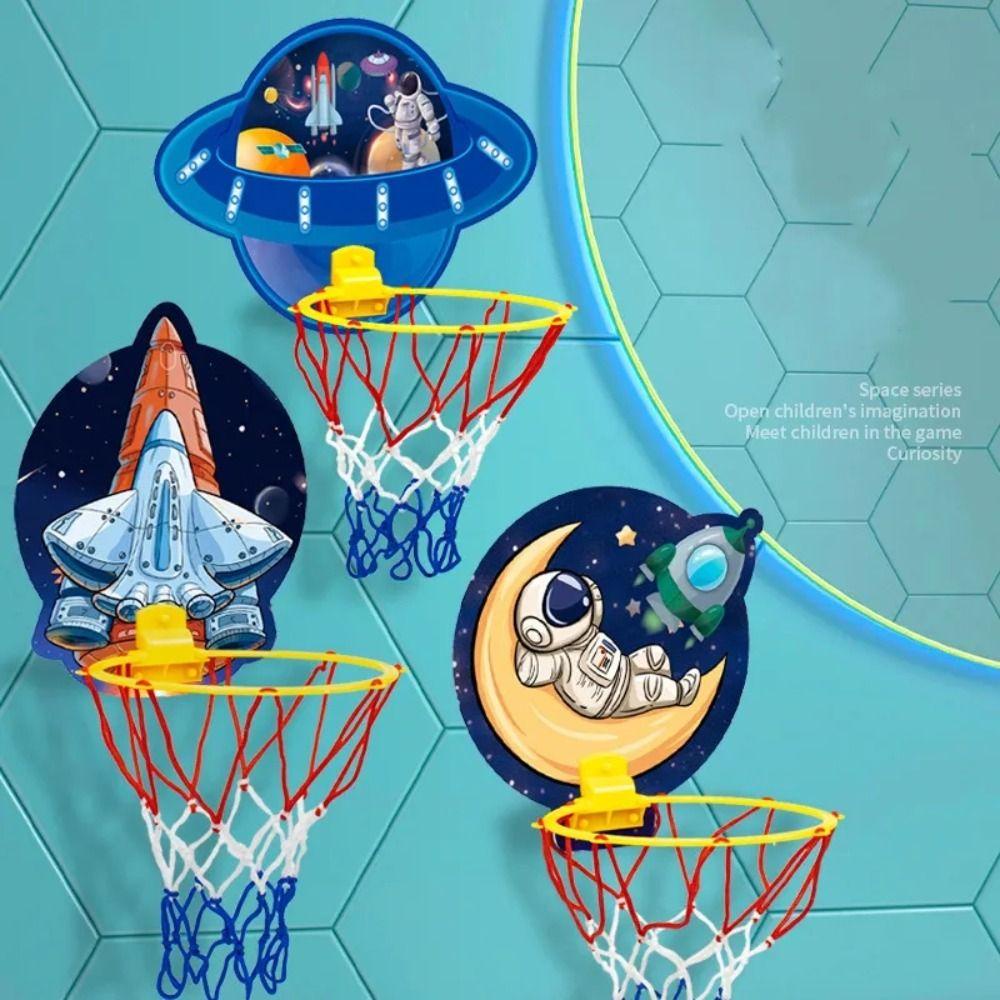 Khung Treo Bóng Rổ Bơm Hơi Họa Tiết Hoạt Hình Gấp Gọn Tiện Lợi