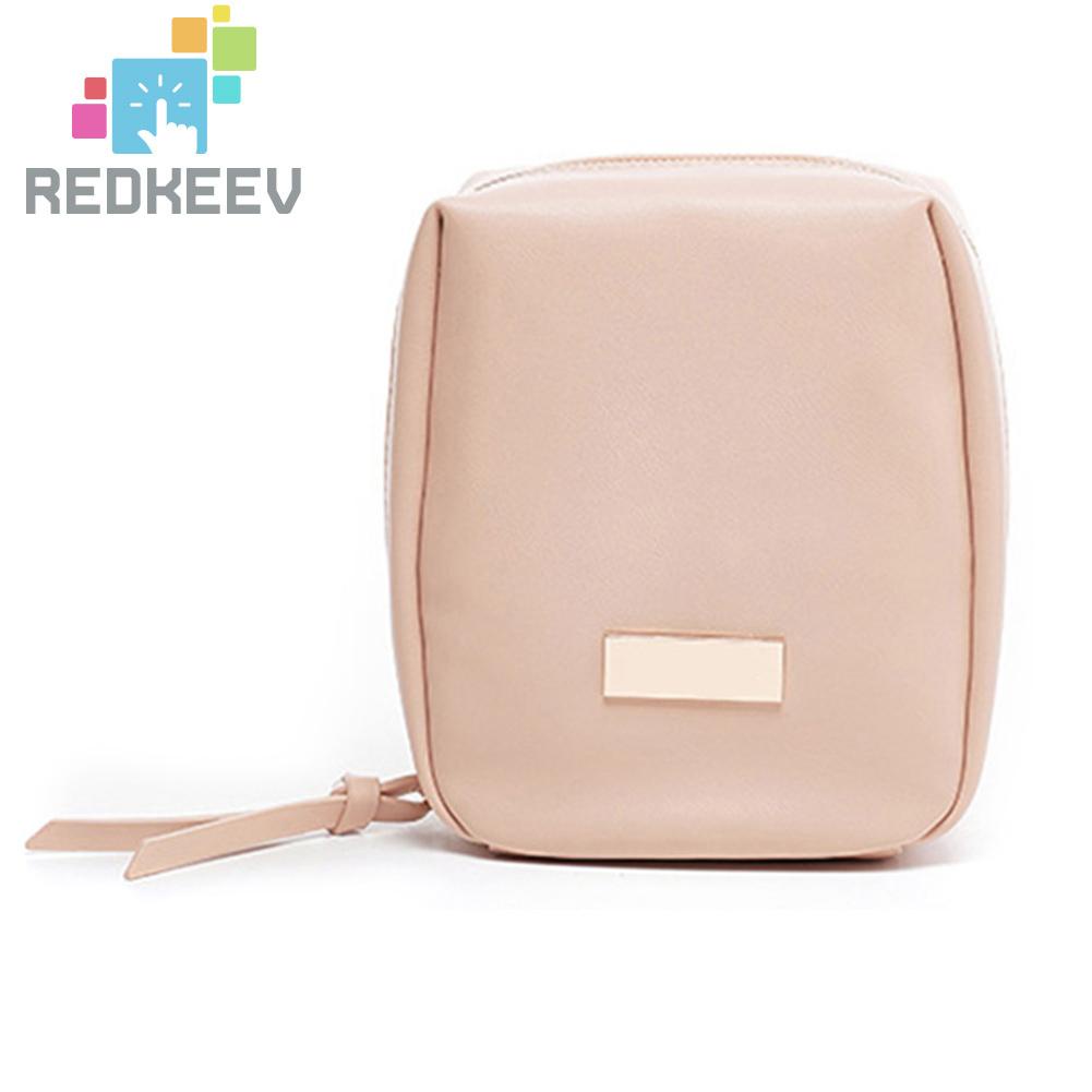 Túi Da PU Đựng Mỹ Phẩm Sức Chứa Lớn Tiện Dụng Cho Nữ