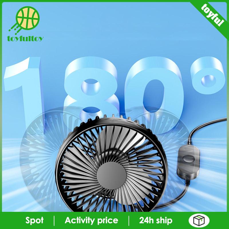 Quạt Gió Xoay 360 Độ Ít Ồn Siêu Nhẹ Tùy Chỉnh Tiện Dụng Cho Xe Hơi / Xe Tải