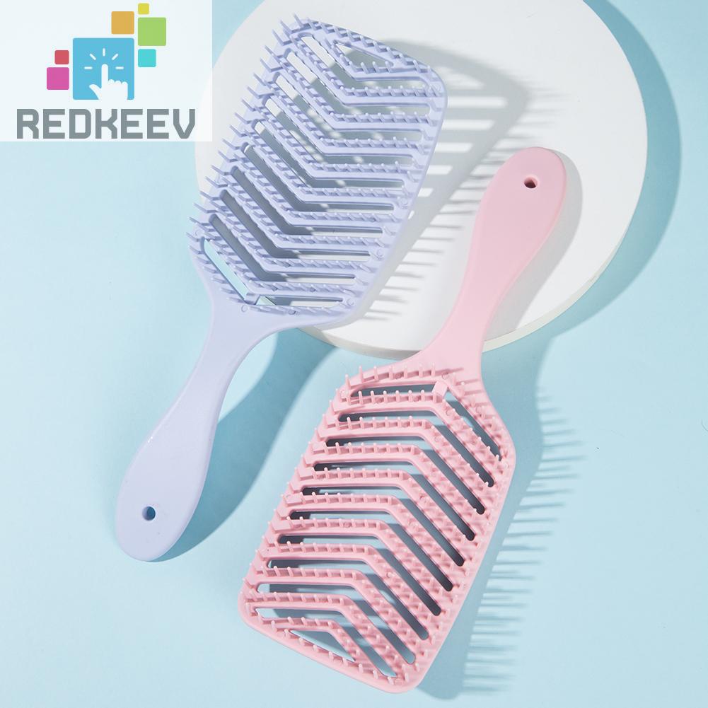 Lược Chải Tóc Hình Chữ V Chống Mòn Thiết Kế Rỗng Chuyên Dụng Cho Salon