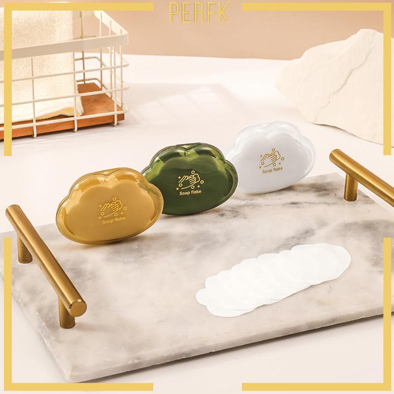 Bộ 50 Miếng Xà Phòng Giấy Hình Đám Mây Tan Trong 1 Dùng Một Lần