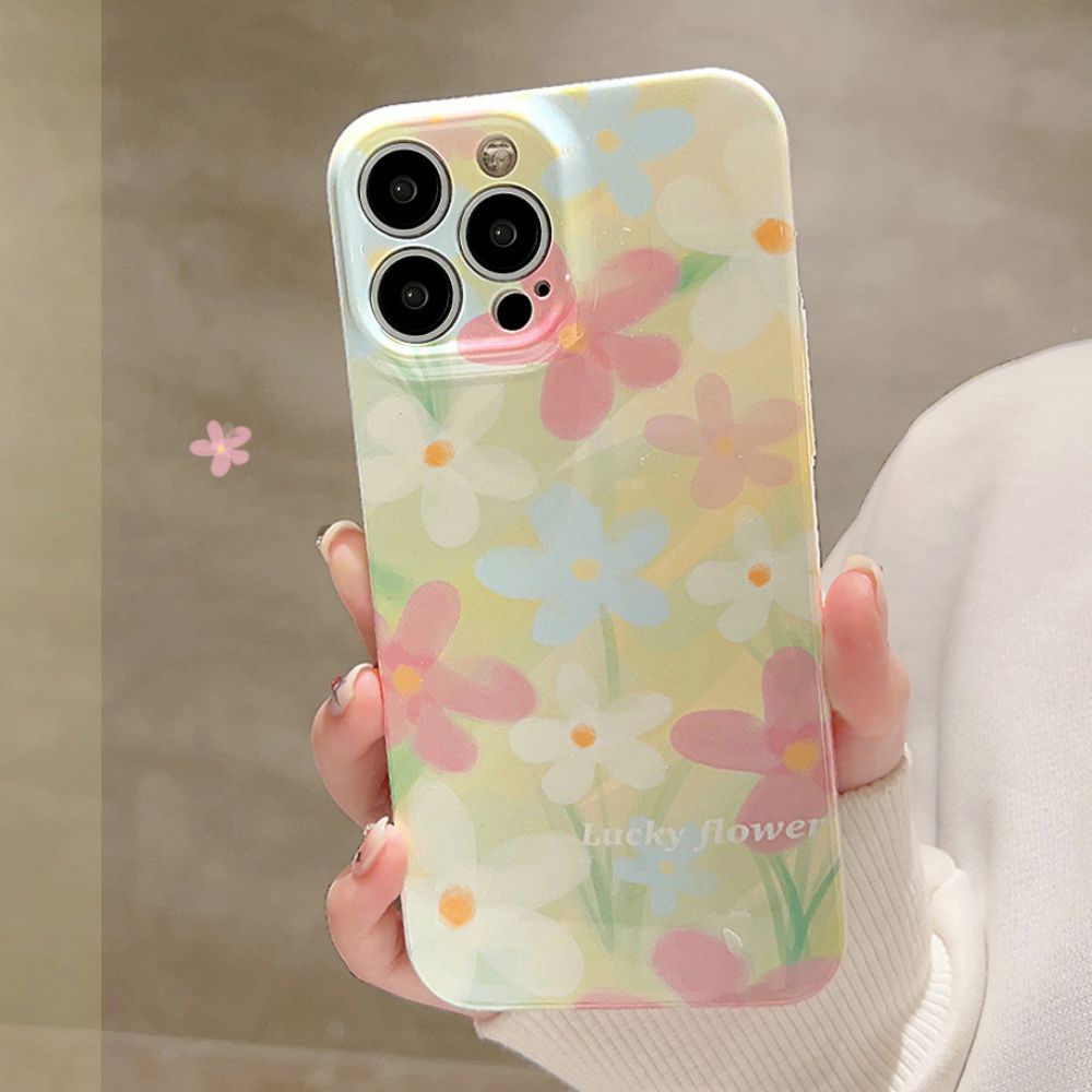 Ốp Điện Thoại TPU Mềm In Hoa Graffiti Thời Trang Cho IPhone 14 13 12 11 Pro Max X XR 8 7 Plus SE