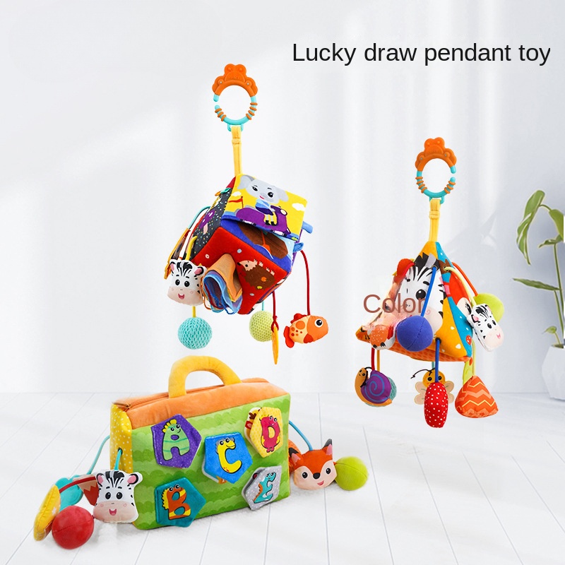 Đồ chơi trẻ sơ sinh mainan dây rút chouchoule xe treo 0-1 tuổi bé xếp hình rattle mặt dây chuyền bé xe đẩy-treo cũi đồ chơi treo