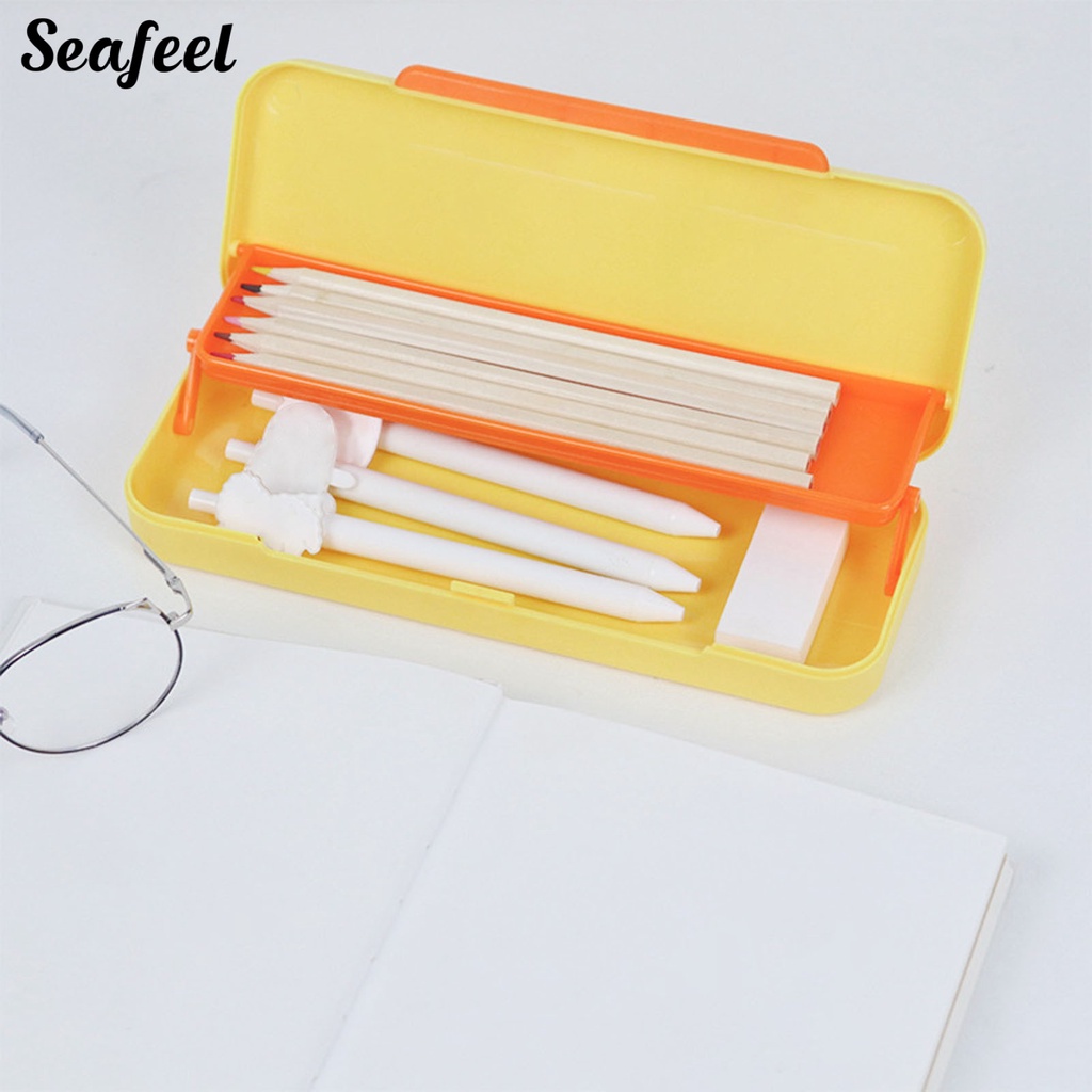 Túi Đựng Bút Bằng PP Viền Mịn Chống Mài Mòn Dung Tích Lớn Cho Trường Học