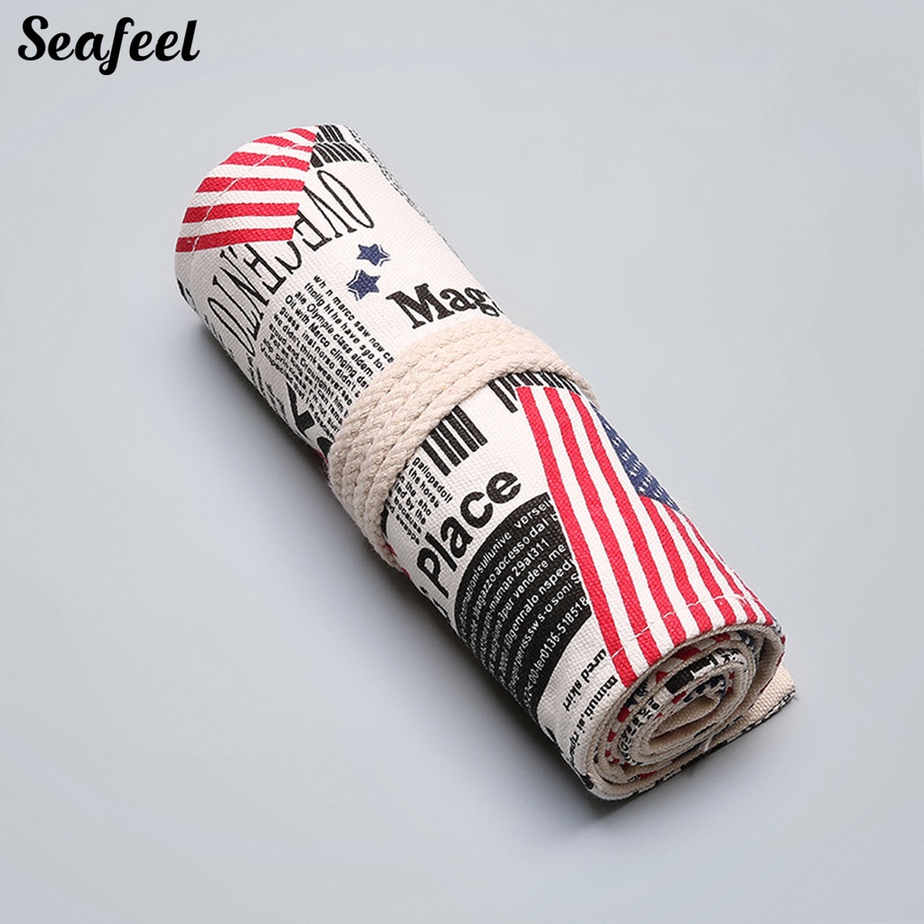 Túi Đựng Bút Chì 12 / 24 / 36 / 48 / 72 Lỗ Hình Lá Cờ Mỹ