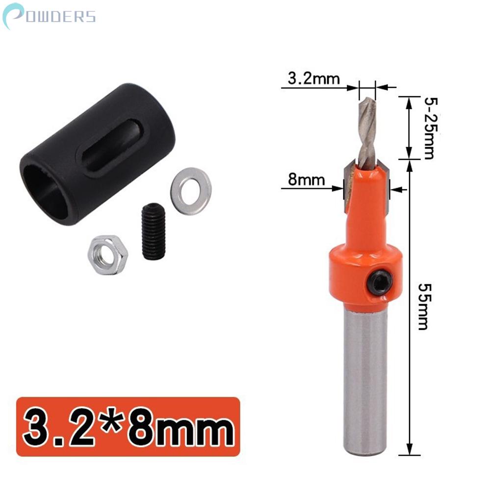 Nút Chặn Mũi Khoan Màu Đen 2.8 / 3.2 / 3.5 / 4 Chuyên Dụng Làm Đồ Gỗ