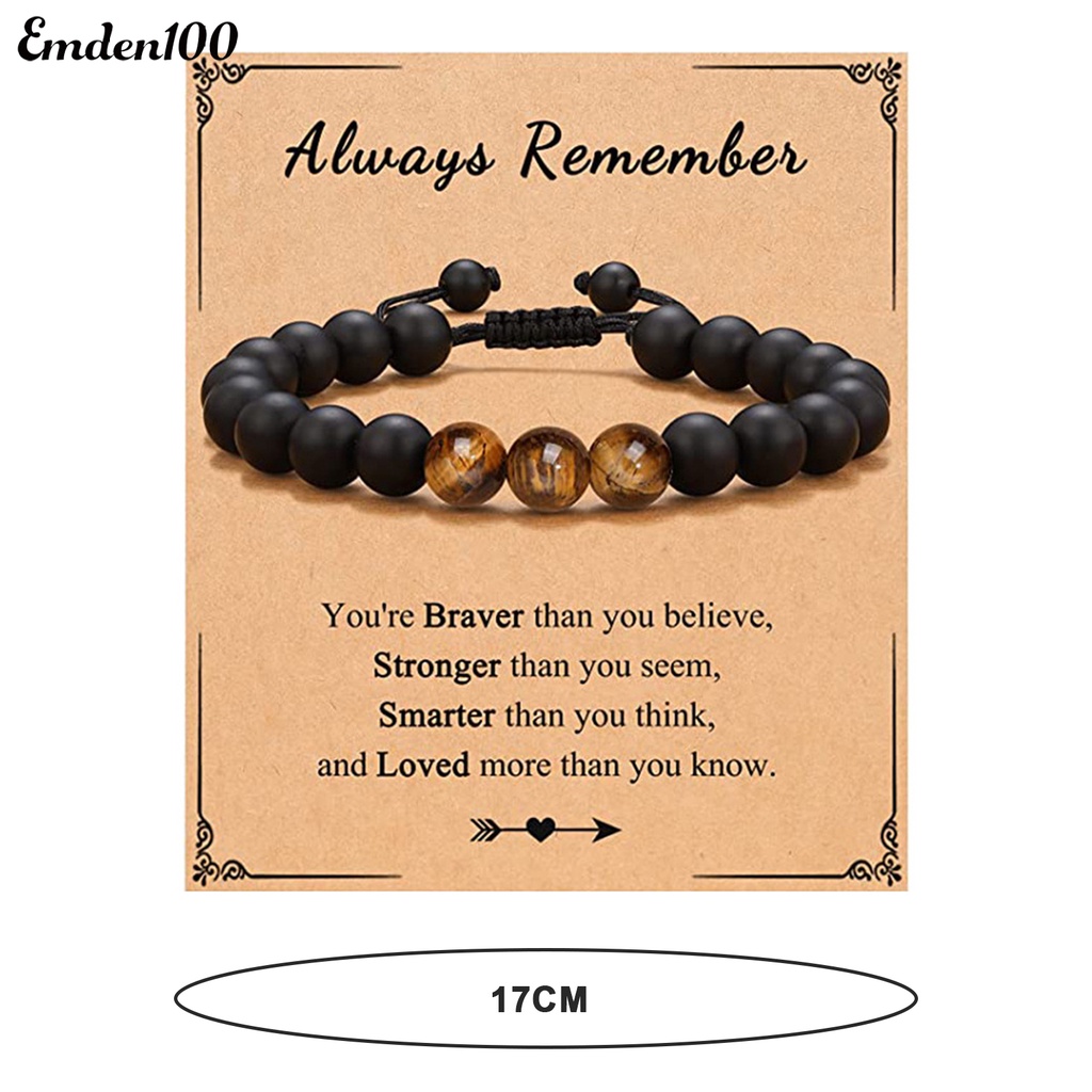 Vòng Tay Chuỗi Hạt Đá Đen Tự Nhiên Co Giãn Thoải Mái Dành Cho Mẹ Và Con Gái