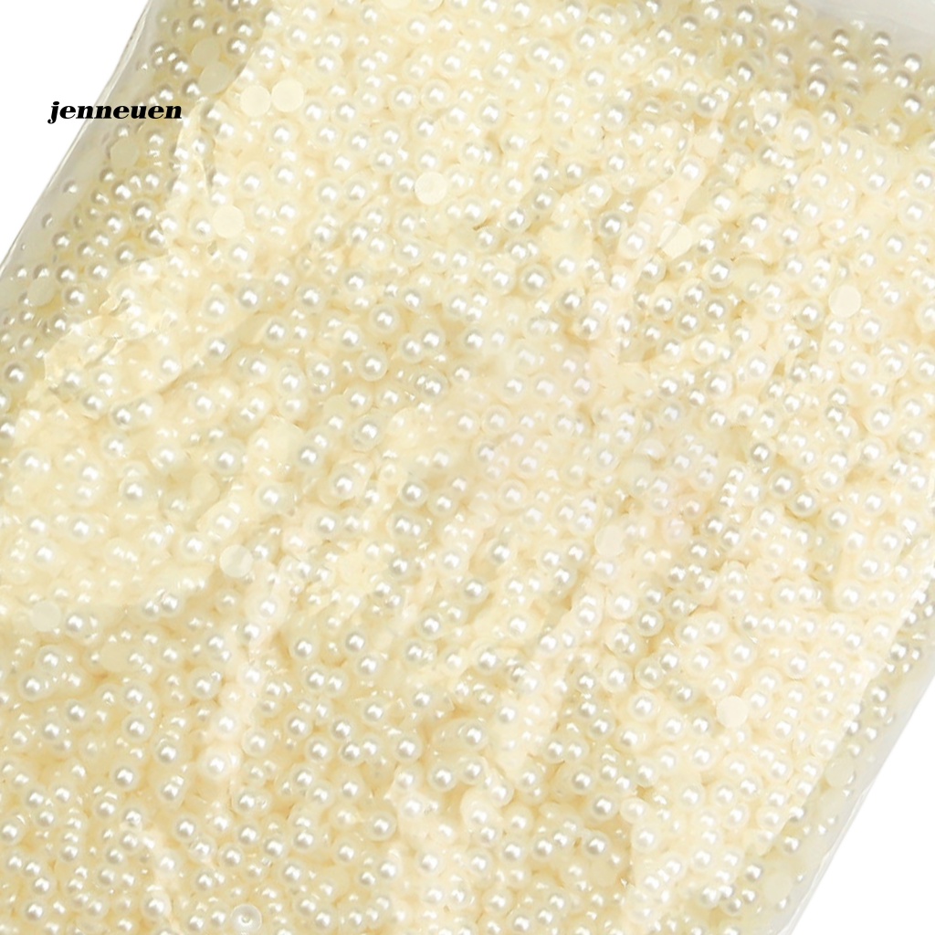 1 Túi Hạt Ngọc Trai Giả Tròn Trang Trí Móng Tay