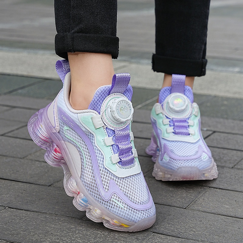 Giày Thể Thao Bằng Da Chất Lượng Cao Thoải Mái Màu Xanh Dương / Hồng / Xanh Lá Dành Cho Bé Trai Và Bé Gái