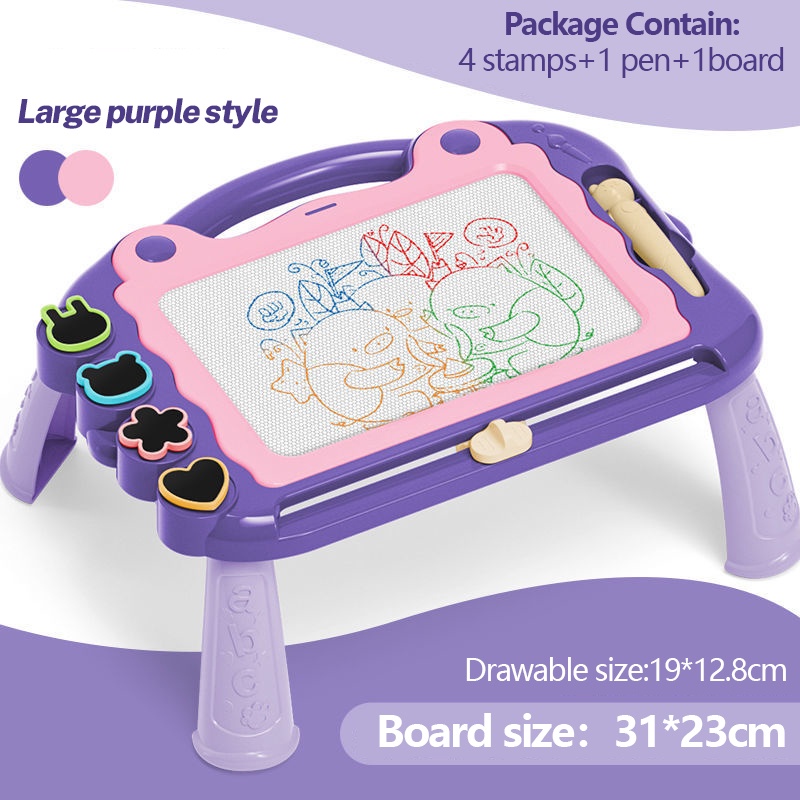 Màu Sắc Bảng Vẽ Xóa Được Kèm Giá Đỡ Dành Cho Trẻ Em